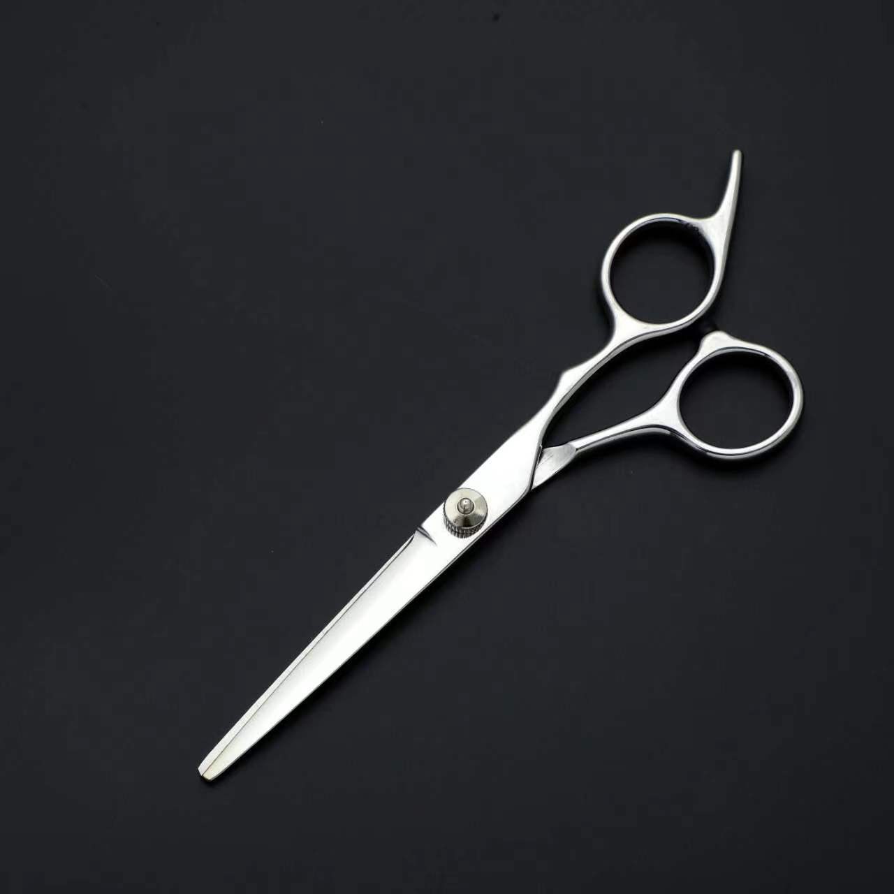 밝은 실버 흰색 모자 플랫 가위