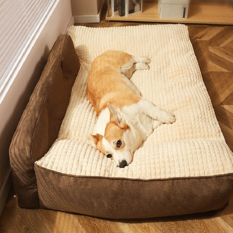 オールシーズン対応の犬小屋、大型犬用冬用暖かいマット、冬用ペット用睡眠用犬用ベッド、犬用ソファ、取り外し可能で洗える|undefined