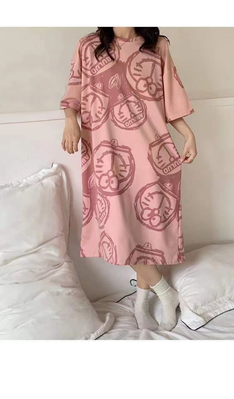 短袖睡裙详情图