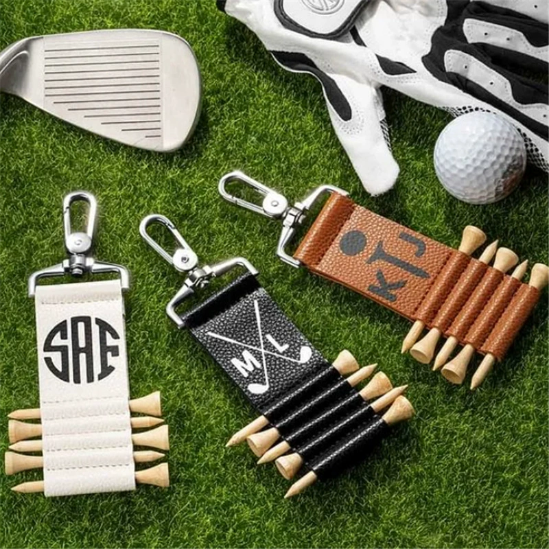 Наружная резная кожаная сумка для гольфа сумка для гольфа этикетка персонализированная площадка для гольфа
