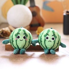ネット赤かわいい萌え果物スイカストラップぬいぐるみ人形漫画バッグ掛けキーホルダー人形人形