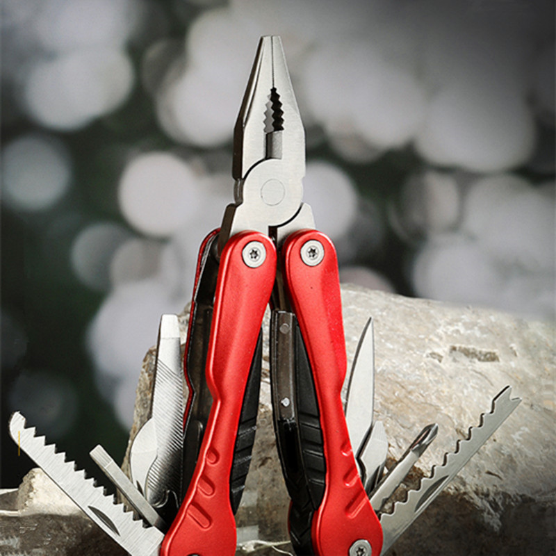 不锈钢多功能折叠钳户外工具多用钳野营用品便携应急大号钳子组合
