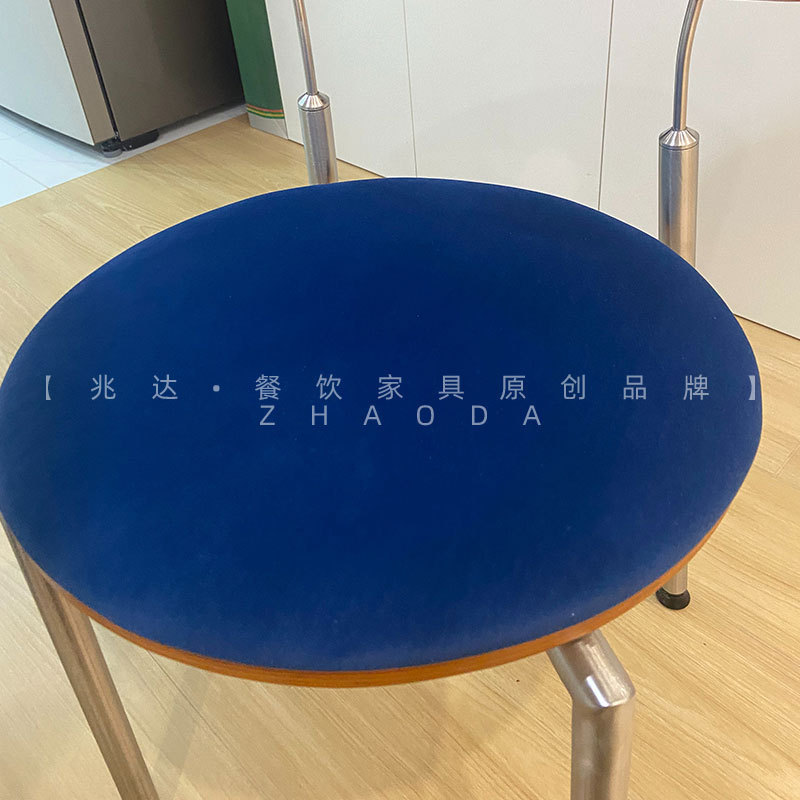 意式极简贝格椅家用洽谈休闲椅子轻奢设计师新款椅子简约软包餐椅|undefined