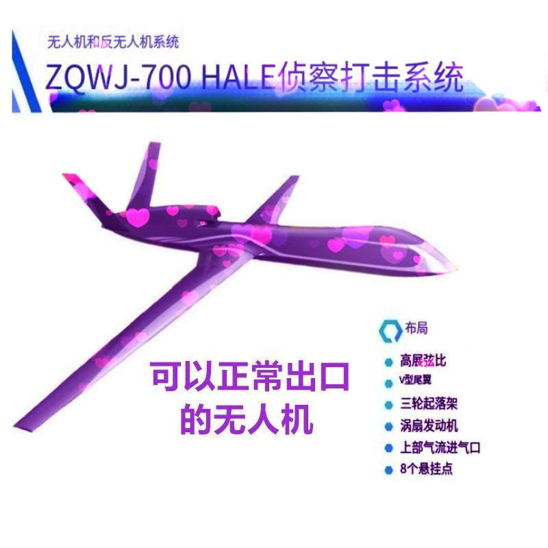 Большие дроны, комплексные разведочно-ударные летательные аппараты, транспортные дроны, которые могут проходить таможенную очистку, более 2000 дронов Hanfei.