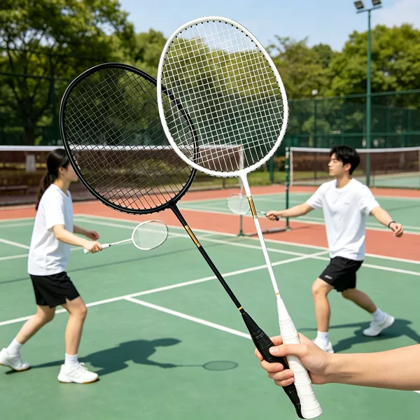 Authentic Ka Kaiyun Fiberglass Integrated Badminton Racket, Single and Double Rackets, Ultra-Light, Durable, Adult Set, Single and Double Rackets