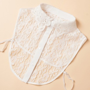 Fake Collar Autumn and Winter Fake Collar Lace Stand Collar Fake Collar New Style Cover Lace Hollow Korean Version Versatile