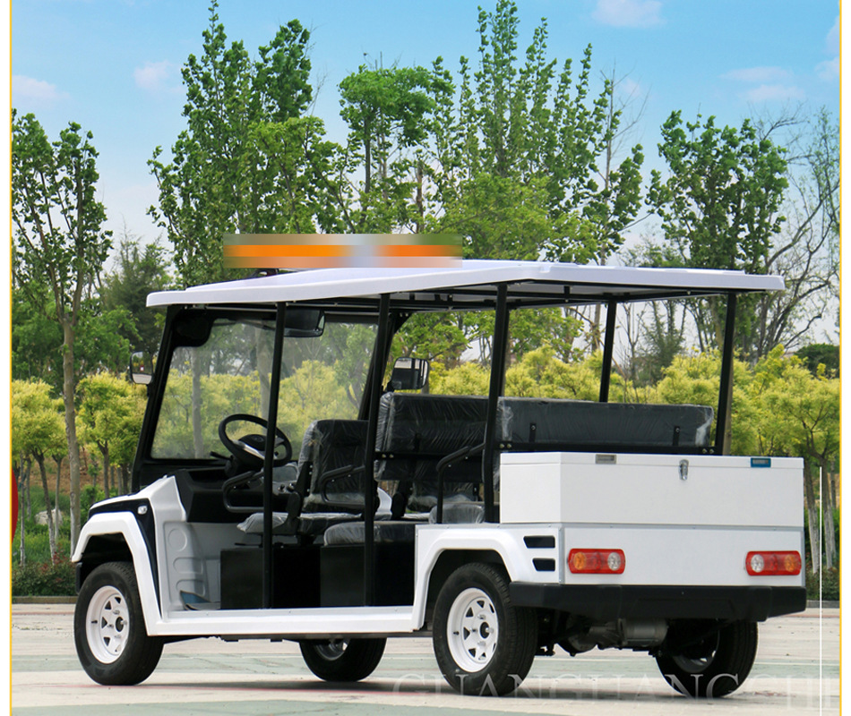 Electric Sightseeing Car, Golf Cart, Off-Road Electric Four-Wheel Sightseeing Shuttle Car, Reception and Patrol Vehicle
