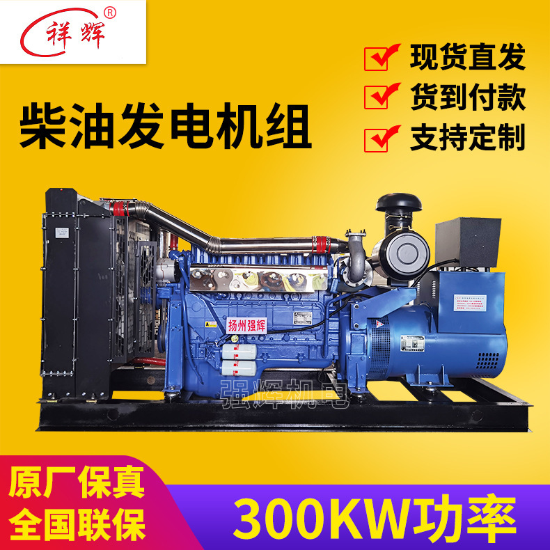 メーカーは维坊シリーズ300kwディーゼル発電機ユニット会社の施工緊急予備電源を供給している|undefined