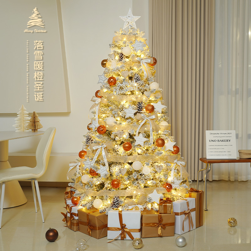 Decoraciones de árboles de Navidad Encriptación luminosa Estilo ins Decoración de Navidad para el hogar Paquete Tamaño Diy Decoración Vestir