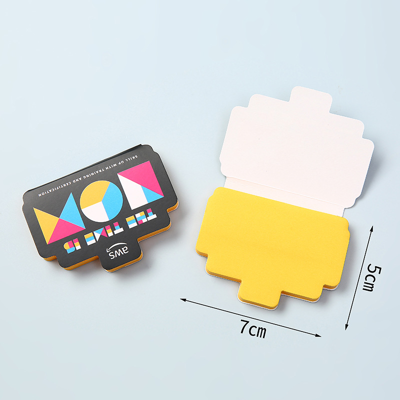 기하학적 차트 포스트잇 노트