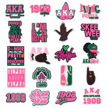 【AKA粉色系列】PVC软胶装饰扣洞洞鞋鞋花鞋扣手环带配饰跨境现货