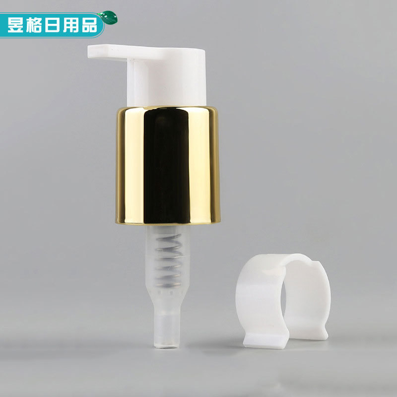 厂家批发乳液泵喷雾瓶 化妆品瓶电镀乳液泵 塑料氧化铝电镀乳液泵