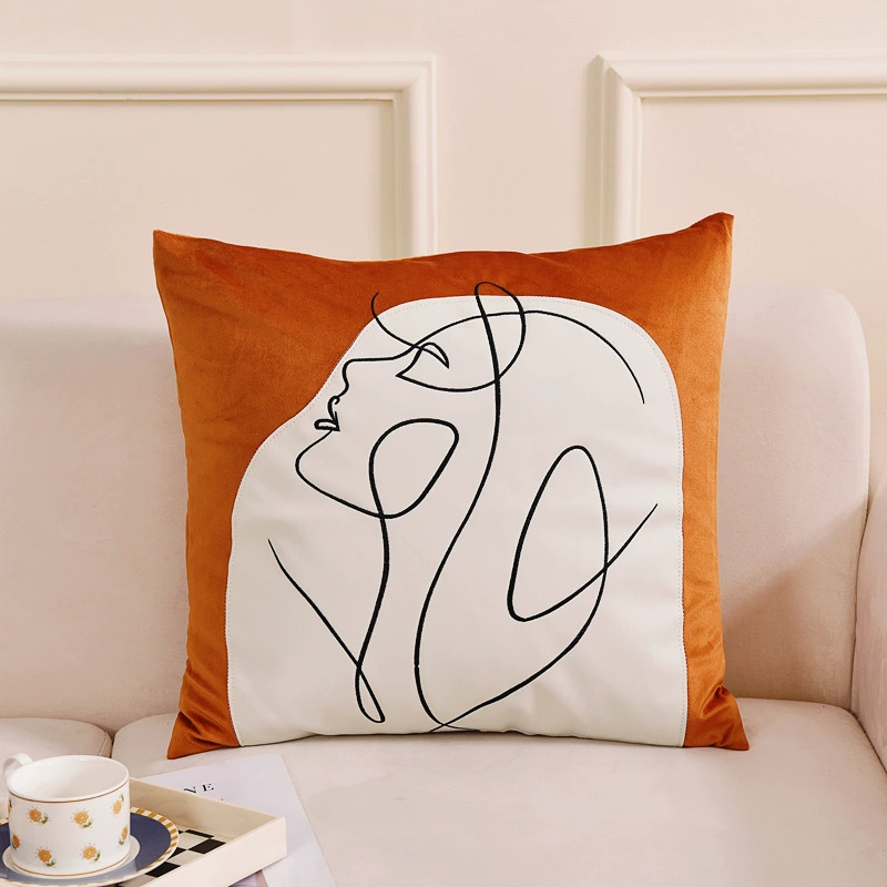 Имитированная шерсть кролика подушка, декоративная подушка для sofa, гостиная, прикроватный обратно офисный стул