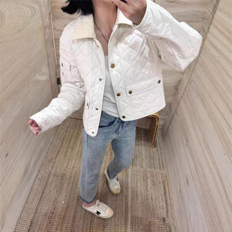 Mengjia 25Ss m's New Chitre Diamond Quilted Lined Simple down Jacket Jacket