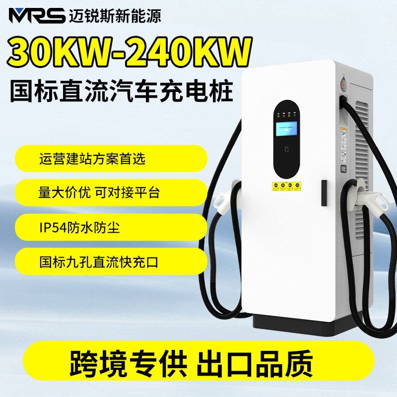 壁柜式电动车国标直流充电桩9孔快充大功率双枪智能快充高效安全
