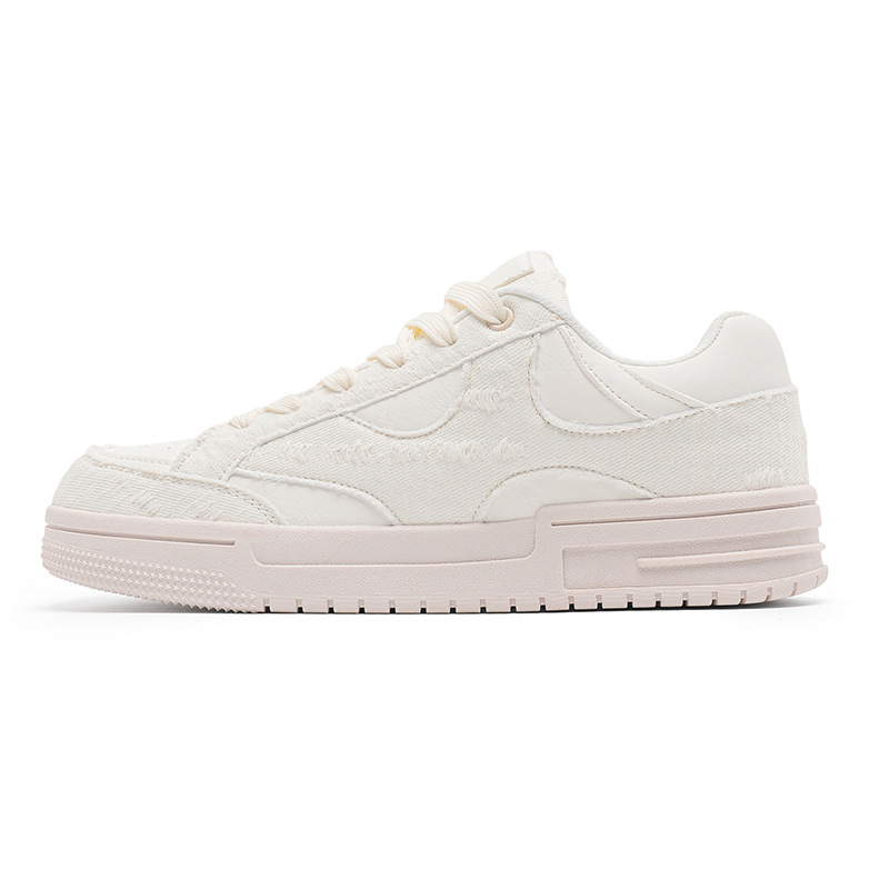 InShuang Zapatos blancos casuales, nicho original para hombres y mujeres, primavera y verano, nuevos zapatos de skate para parejas, zapatos deportivos universales del campus