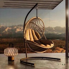 户外阳台客厅休闲简约吊篮椅庭院花园懒人网红秋千椅卧室摇椅家具
