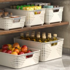 その他の収納バスケットスナックおもちゃ収納ボックスキッチンバスケット寮デスクトッププラスチック収納ボックス衣類収納ボックス