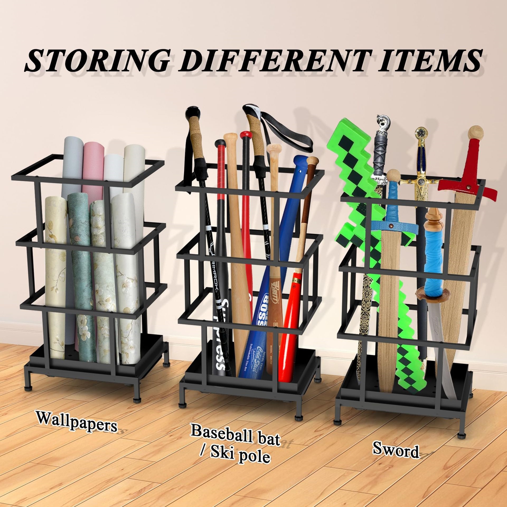 Cross-border metal umbrella stand, living room entrance decoration, creative umbrella storage rack, wholesale