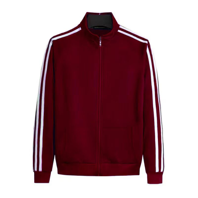 Chaqueta de primavera y otoño, ropa deportiva, ropa de grupo, suéteres para hombres y mujeres, tres barras, ropa de trabajo para estudiantes que corren, envío de moda, comercio exterior al por mayor