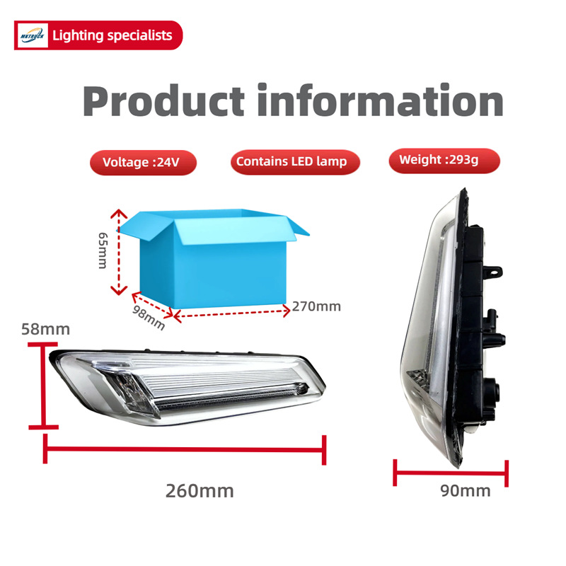 Xinguo VI VOLV-FM420 FM460FH540 Indicador lateral de la puerta LED HOWER FH FM luz de dirección