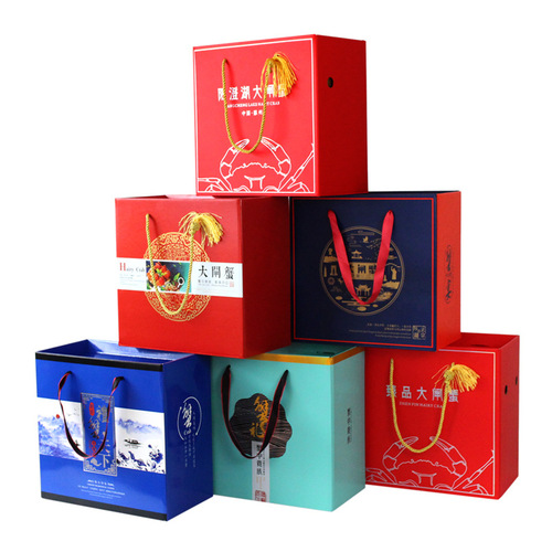 Crab Package Box, River Crab Gift Box, Yangcheng Lake Gucheng Lake Crab Package Gift Box, Crab Box