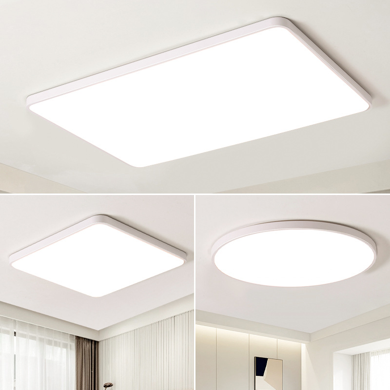 Full Spectrum Eye-Caring Living Room Lamp LED Ceiling Lamp Modern Minimalist Bedroom Lamp Restaurant Master Bedroom Ultra-Thin Ceiling Lamp