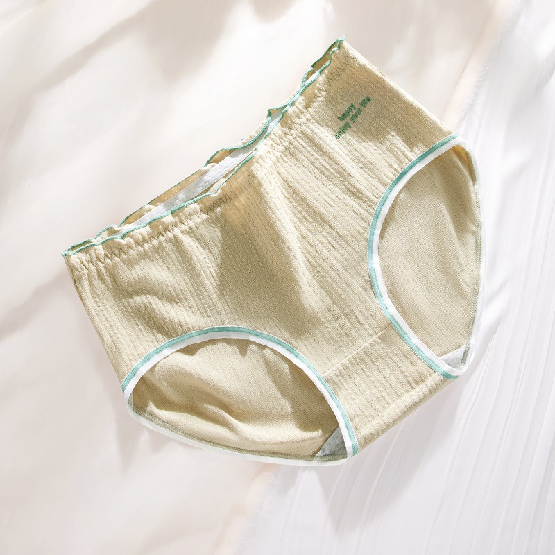 Ropa interior de algodón de las mujeres cómodo transpirable entrepierna Mediados de cintura triángulo pantalones cortos cabeza chica sin costuras más tamaño pantalones cortos chica ropa interior al por mayor