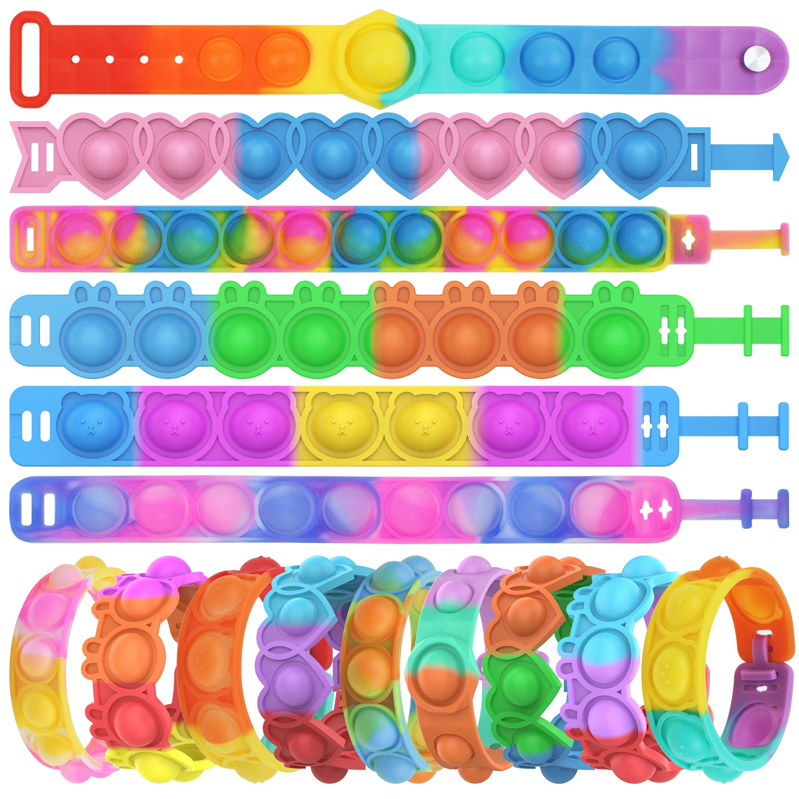 Браслет с защитой от крыс Пионерский браслет Браслет с пузырьками Браслет для декомпрессии Браслет с защитой от крыс Часы игрушечная игрушка Bubble Music