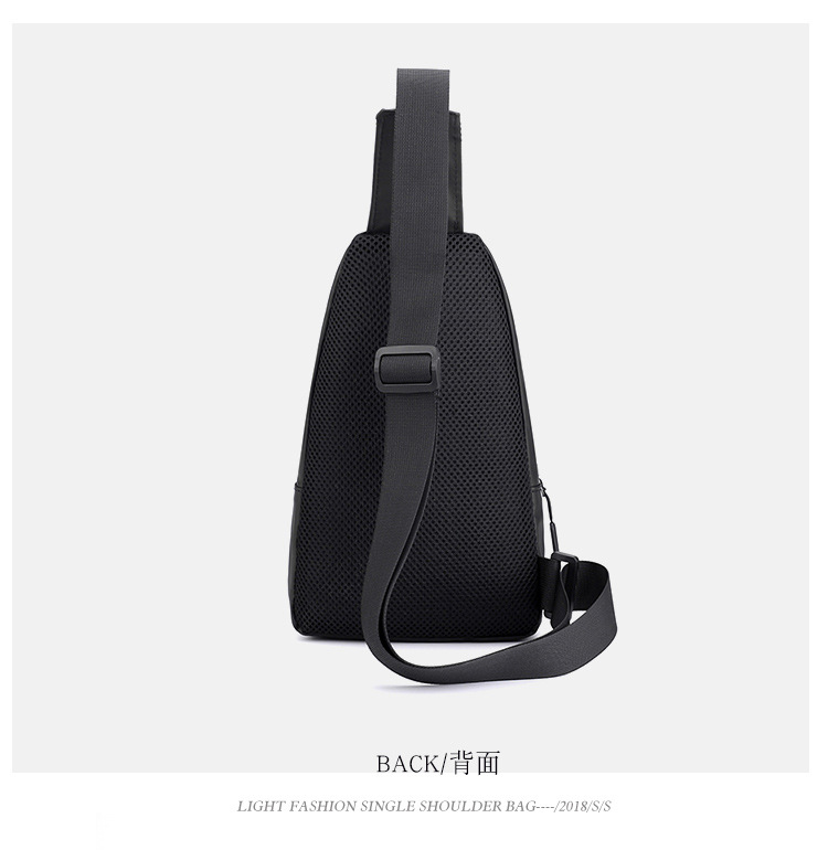 Wholesale New Men's Chest Bag Shoulder Bag Fashion Business Outdoor Men's Bag Large Capacity Casual Small Backpack display picture 8