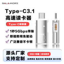 PD转接头type-c读卡器TF高速读写充电适用苹果15外录存储电脑平板