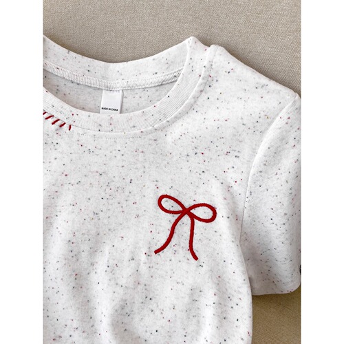 (40 pcs 92% cotton 8% spandex bow embroidery front-closing sleeveless t-shirt for women summer polka dot short style)