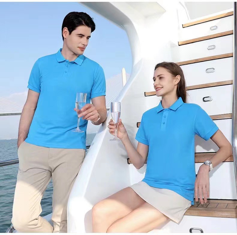 고급 장섬유 코튼 홀 블루