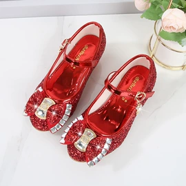 童皮鞋;童凉鞋;水晶/水钻鞋