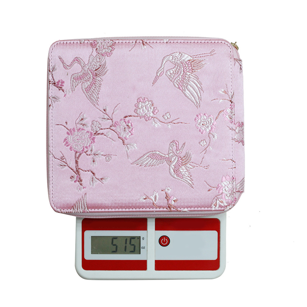 Aguja de tejido transfronteriza de aluminio óxido rosa en forma de ganchillo de bambú pulido a mano mango de ganchillo de bambú 9 piezas