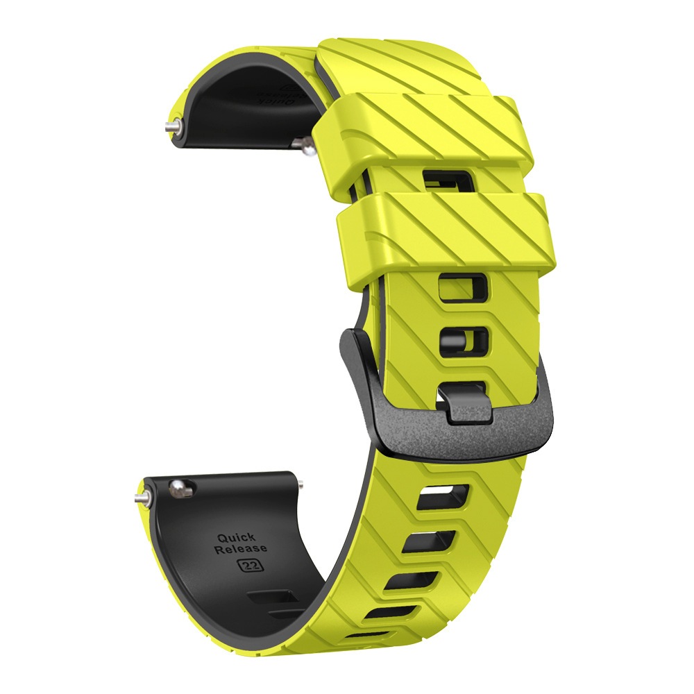 Suitable for suunto9peak silicone watch strap, 22mm twill dual-color wristband, Suunto9 Peak undefined