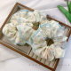 Small Floral Cream Large Intestine Hair Ring Cute Girl's Heart Hair Rope Sweet All-match Rubber Tendon Hair Rope Hand-made Hair Accessories Headwear
