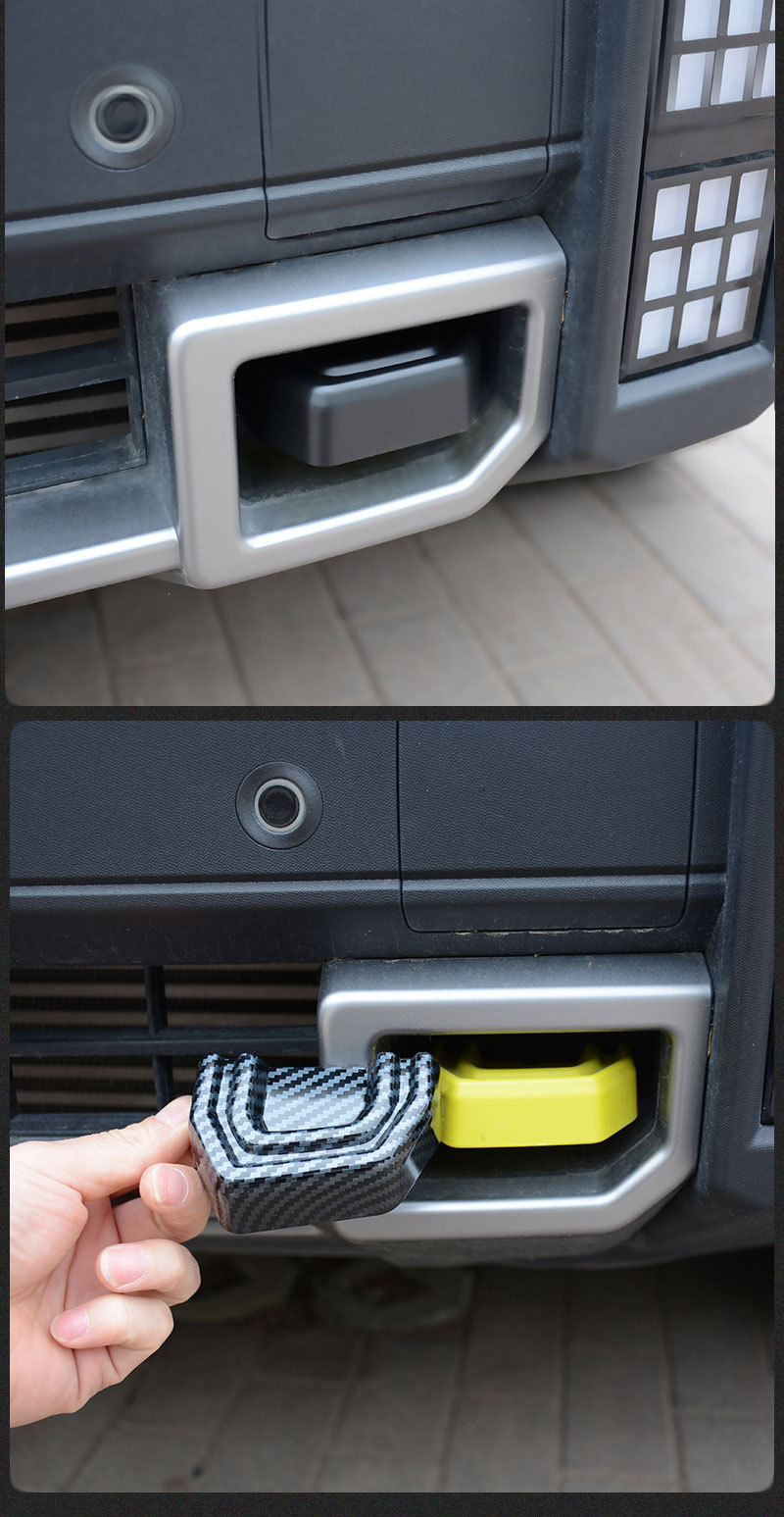 Suitable for Jietu Traveler Trailer Hitch Cover, Black Warrior Decoration, Shanhai T2 Exterior Modification, Blackened Accessories
