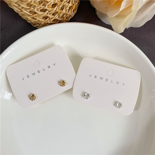 Rotating Plain Ear Drops for Women, S925 Pure Silver Needles, Simple and Unique Design, Minimalist Earrings, Suitable for Earlobe Perforation, Sleep Ear Rings, Easy to Remove