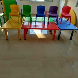 幼儿园桌椅儿童塑料可升降学习桌子加厚宝宝早教桌椅套装六人桌子