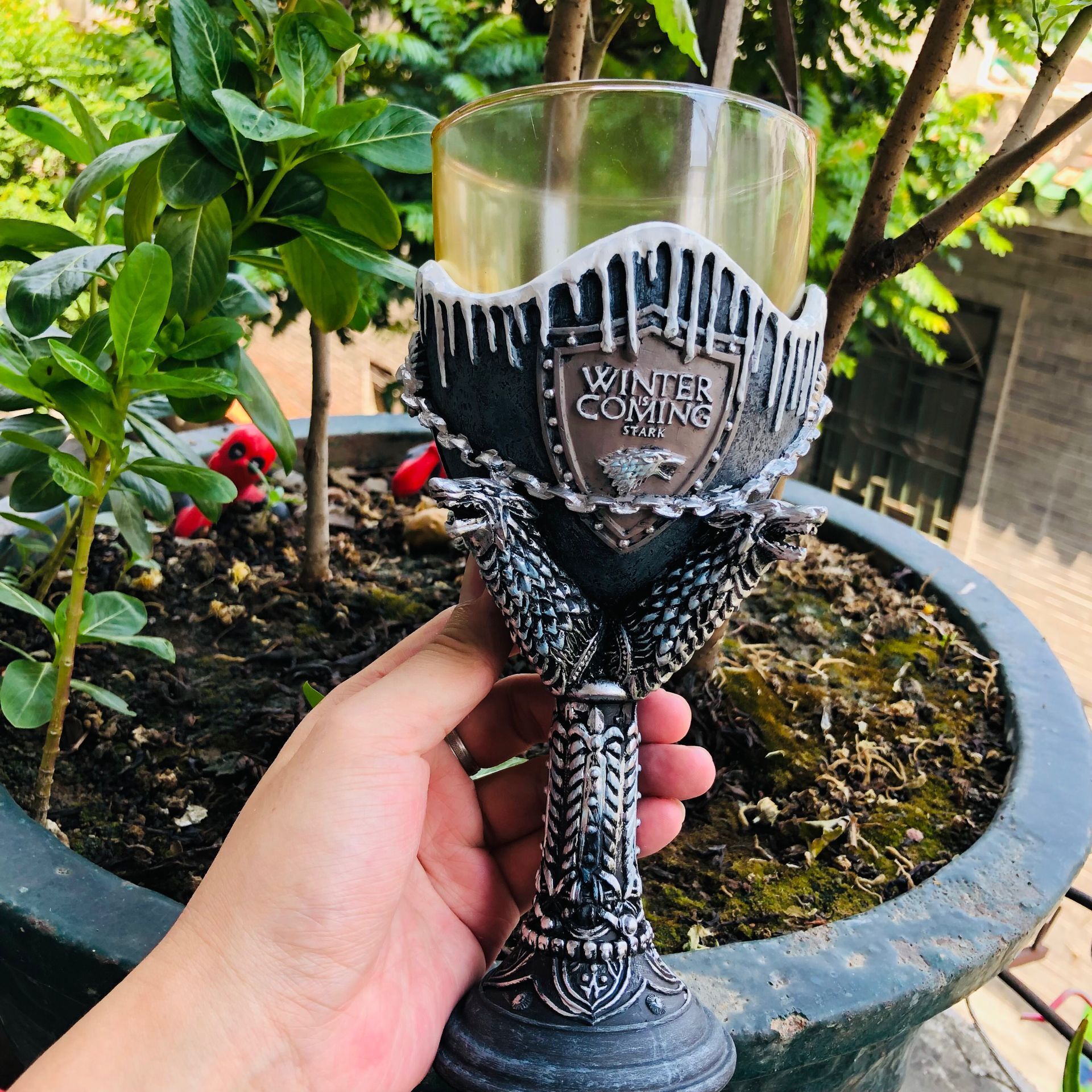 Canción de Hielo y Fuego derecho Juego Bar vaso de cerveza creativo 3D 3D tallado de invierno llegará a Copa