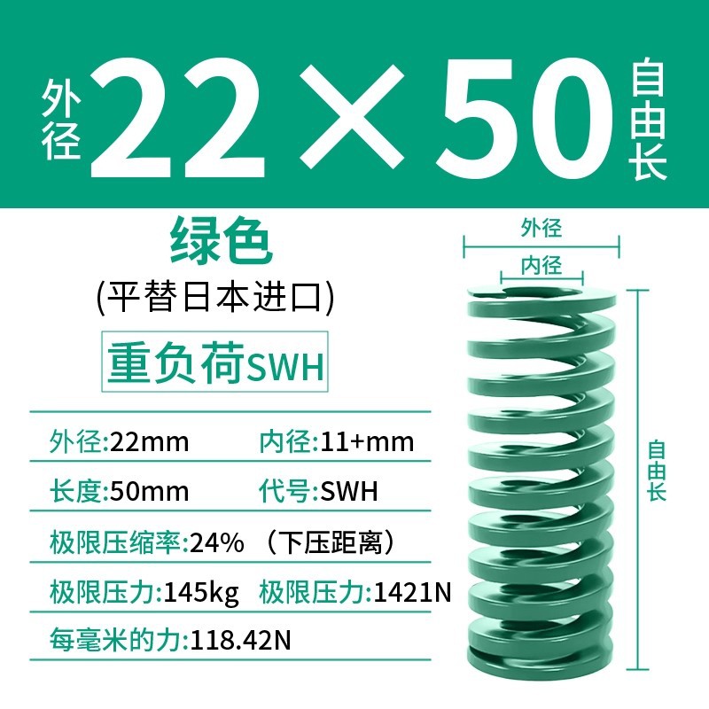 합금강 녹색 22×50