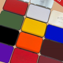 快干印台红色印泥大号蓝色特大号黑色印泥盒印尼金属外壳印油印章