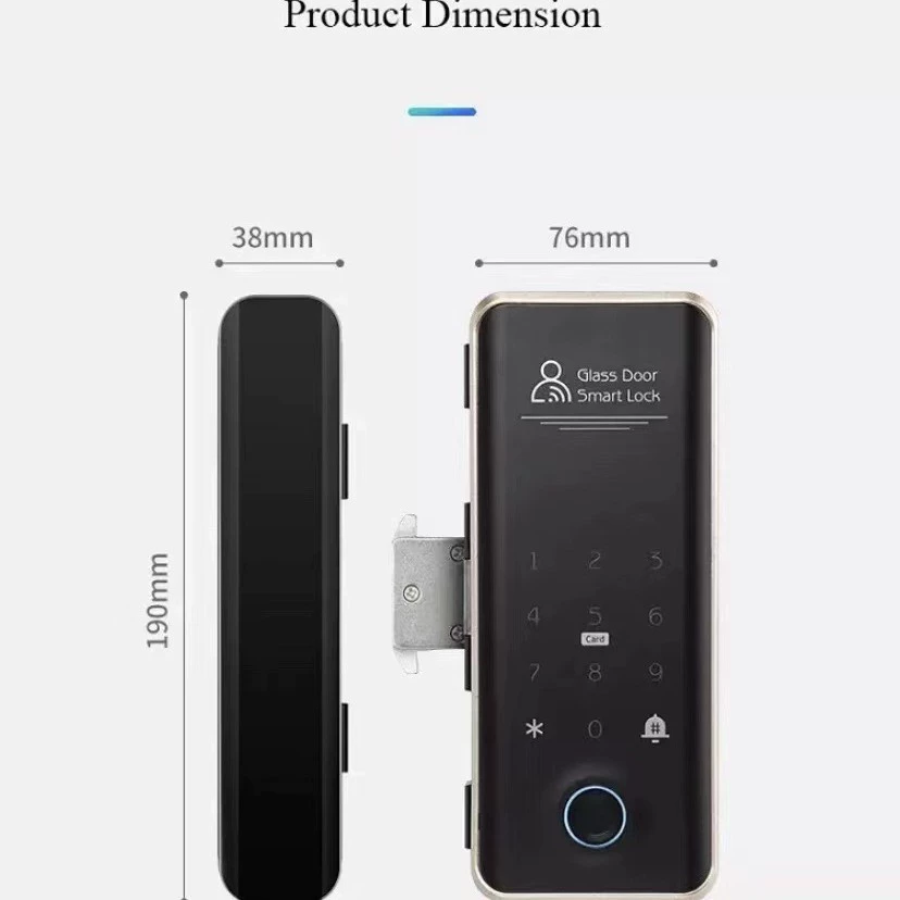 Glass lock, smart cards, bluetooth
