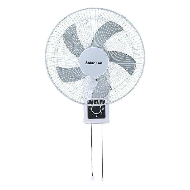 Солнечный настенный вентилятор с качающейся головкой Настенный вентилятор 16-дюймовая качающаяся головка световая линия тяги Настенный вентилятор новый энергосберегающий электрический вентилятор
