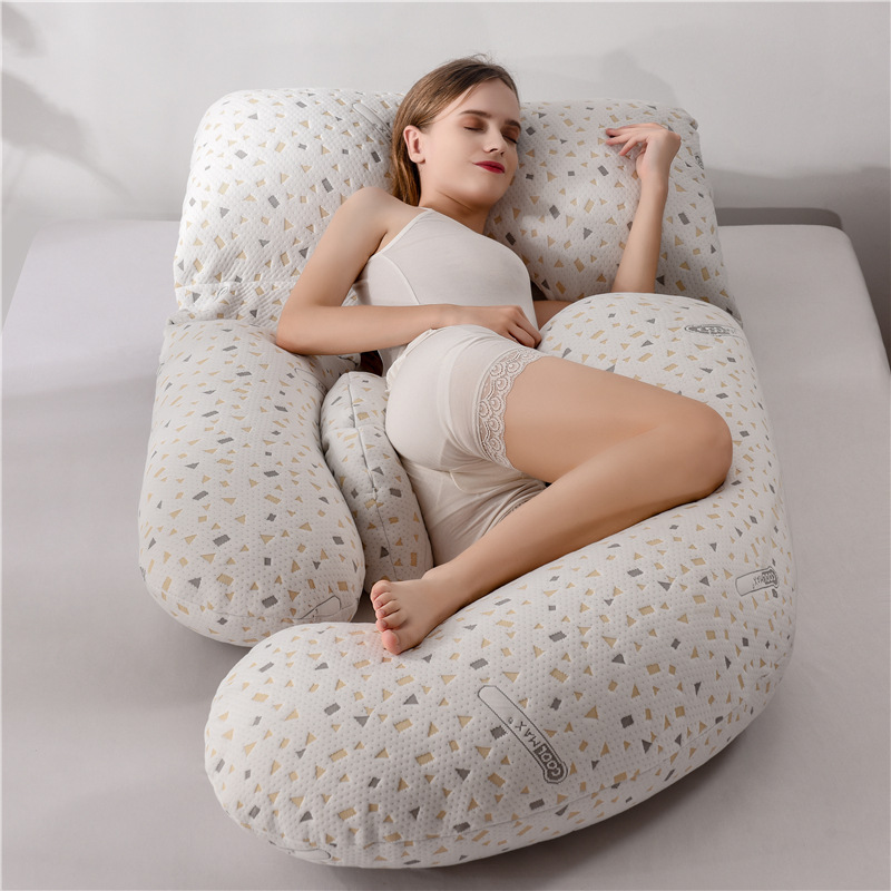 Cross-Border Pregnancy Pillow, Waist Support Side Sleeping Pillow, Belly Support Pillow, Pregnancy Pillow, Side Sleeping Pillow for Pregnancy, Waist and Leg Support, Postpartum