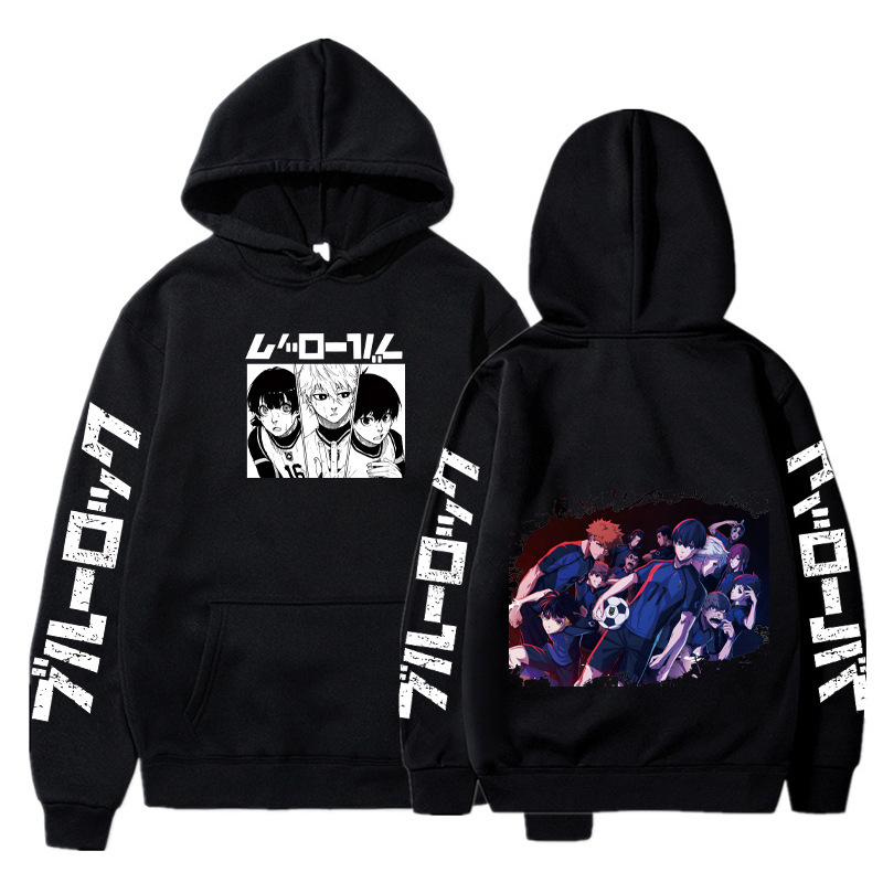 Anime BLUE LOCK Hoodie Fall Winter Long Sleeves Fleece