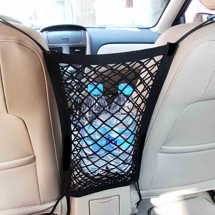 自動車シート間収納ネットポケット二重収納ネットポケット収納ネット雑物袋改造部品用品|undefined