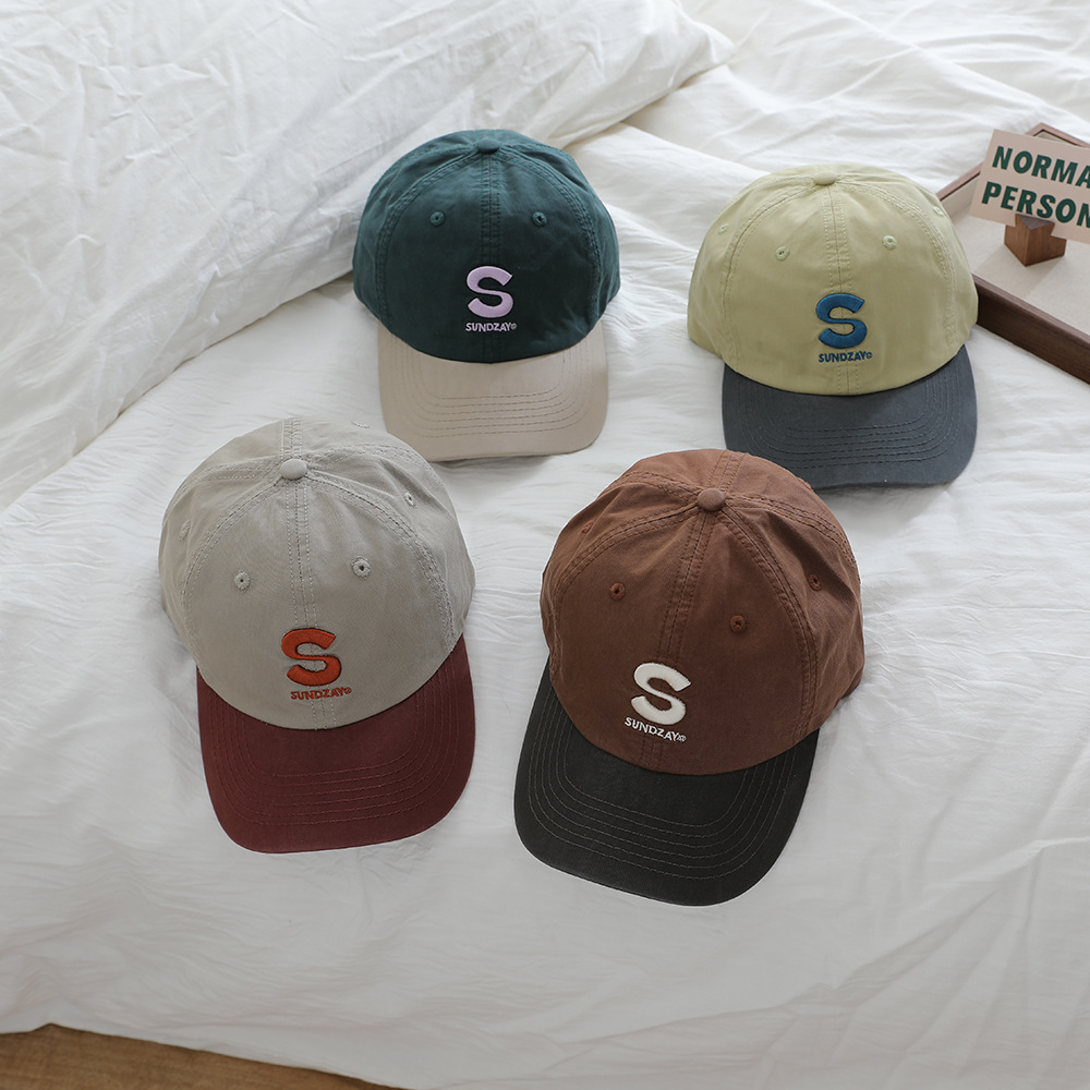 Sombreros de boca de pato para niños primavera y verano nuevo gorro transpirable delgado secado rápido gorro lindo panda bordado gorra de béisbol bebé