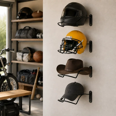 hat rack, Motosiklet dəbilqə rəfləri